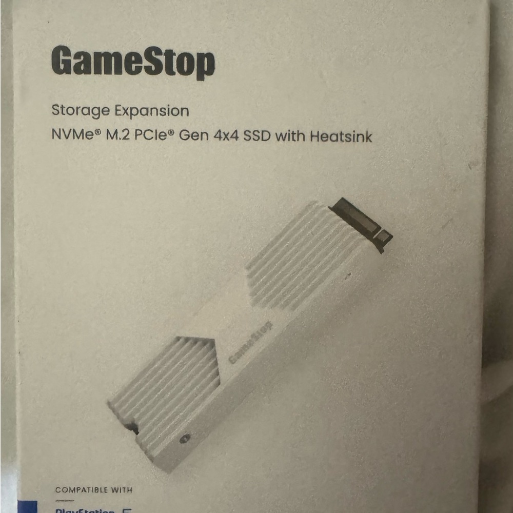 PlayStation 5 1-TB White Storage Expansion NVMe M.2 PCIe Gen 4x4 SSD PS5